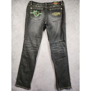 COOGI Jeans Juniors 13/14 Black Embroidered Logo Denim